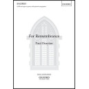 For Remembrance  (SATB)